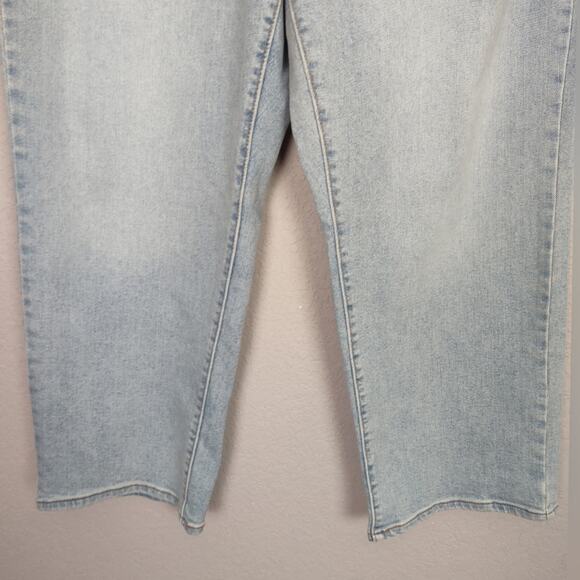 Levi's Ribcage Straight Ankle Jeans Plus Sz 18W Light Wash Button Fly - Picture 10 of 16